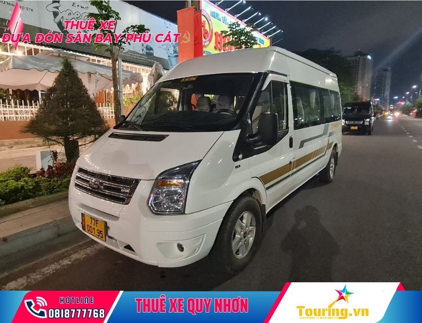 Thuê xe 16 chỗ đưa đón sân bay Phù Cát - Quy Nhơn