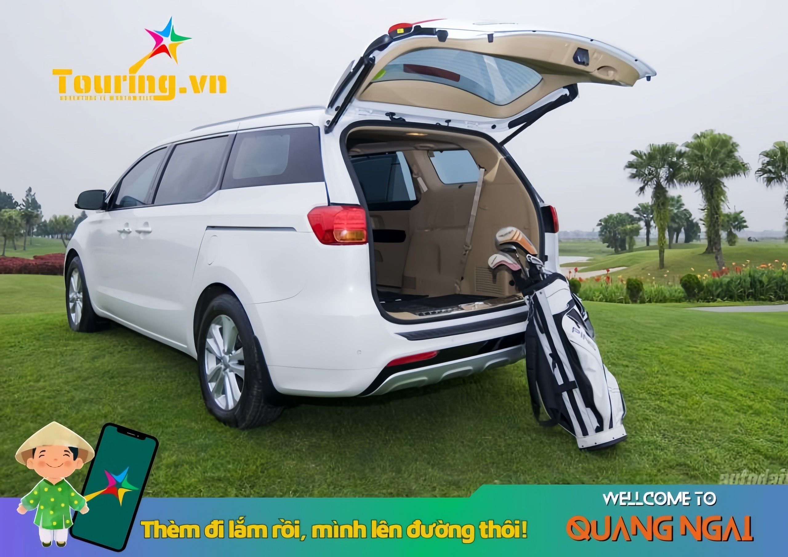 Thuê xe ô tô du lịch sedona Quảng Ngãi