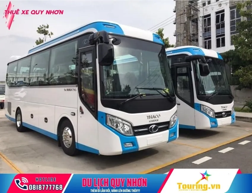 Mẫu xe du lịch 30 chỗ Thaco Town sang trọng tại Quy Nhơn