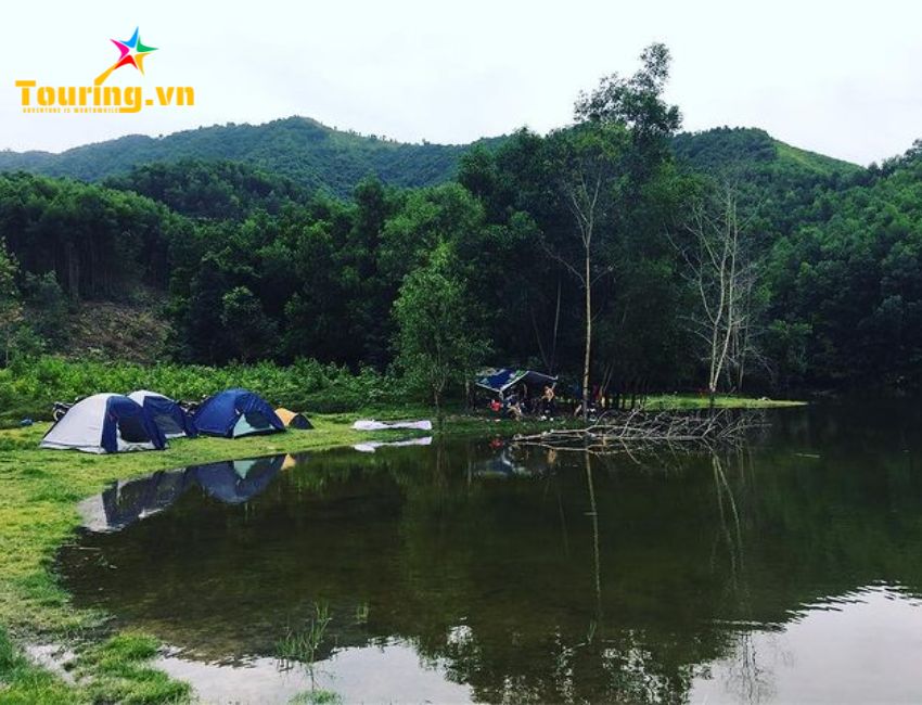 Cắm trại tại hồ Hòa Trung Đà Nẵng